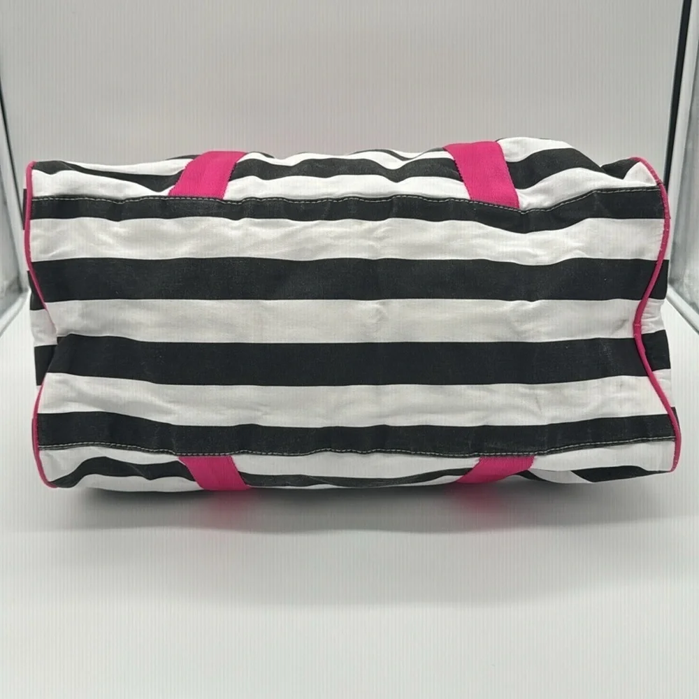 VICTORIA'S SECRET Zip around‎ MEDIUM Bag Shopping/Travel/Striped - Picture 5 of 11